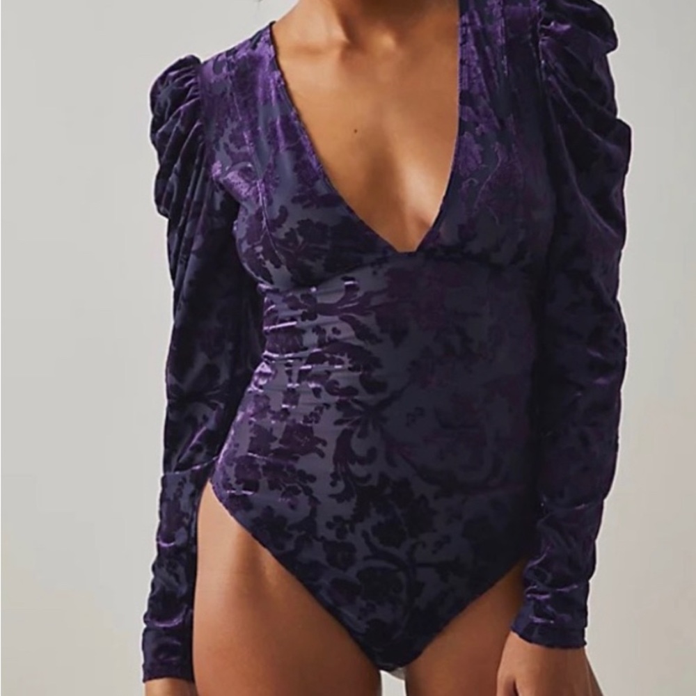 NWT Magic Hour Bodysuit in Deep Sea Combo